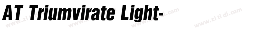 AT Triumvirate Light字体转换